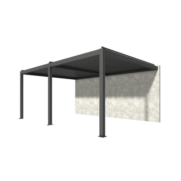Motorised Wall Mounted Lourved Pergola