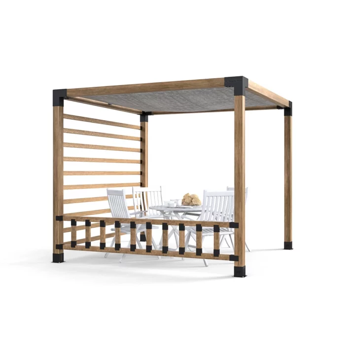 Freestanding Single Bay Slat Wall and Balustrade - Brackets Kit