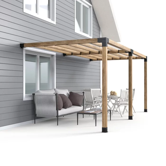 Wall Mounted Double Bay Slat Roof - Brackets Kit